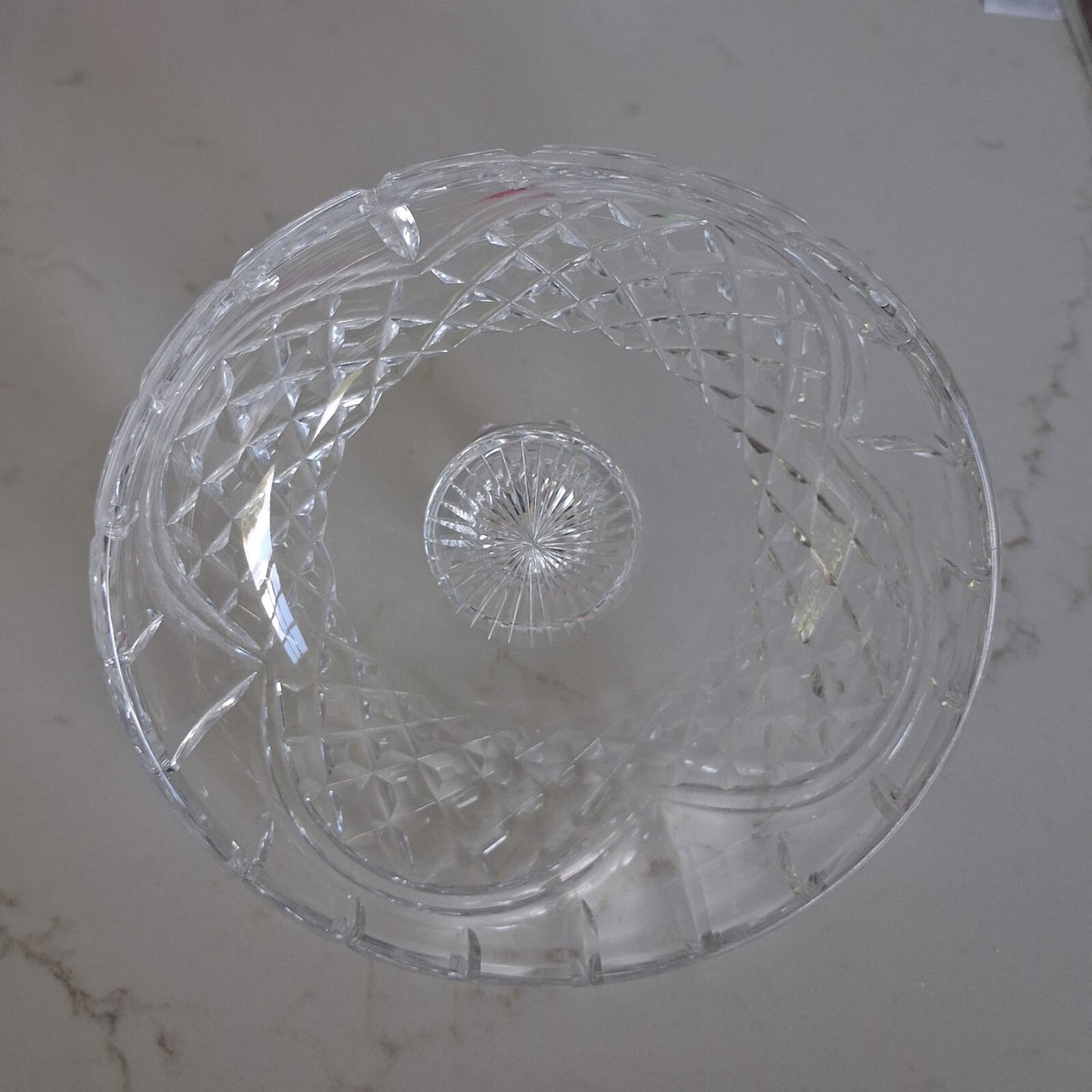 Stuart Crystal "Glengarry" Lidded Candy Dish | Cut Glass Bonbonnière 5.75"