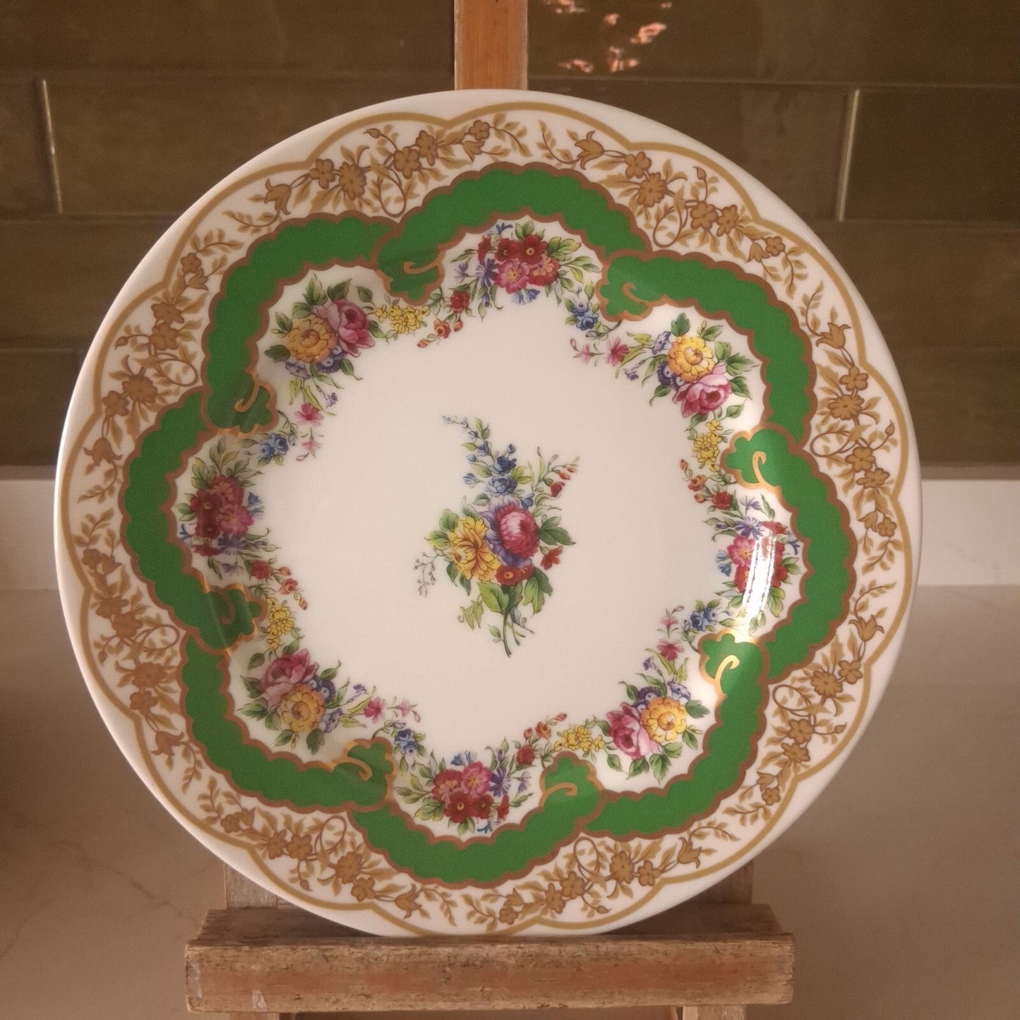 Set of 4 Vintage Style Sèvres Porcelain Plates | Made in Japan | Boxed Gift Set