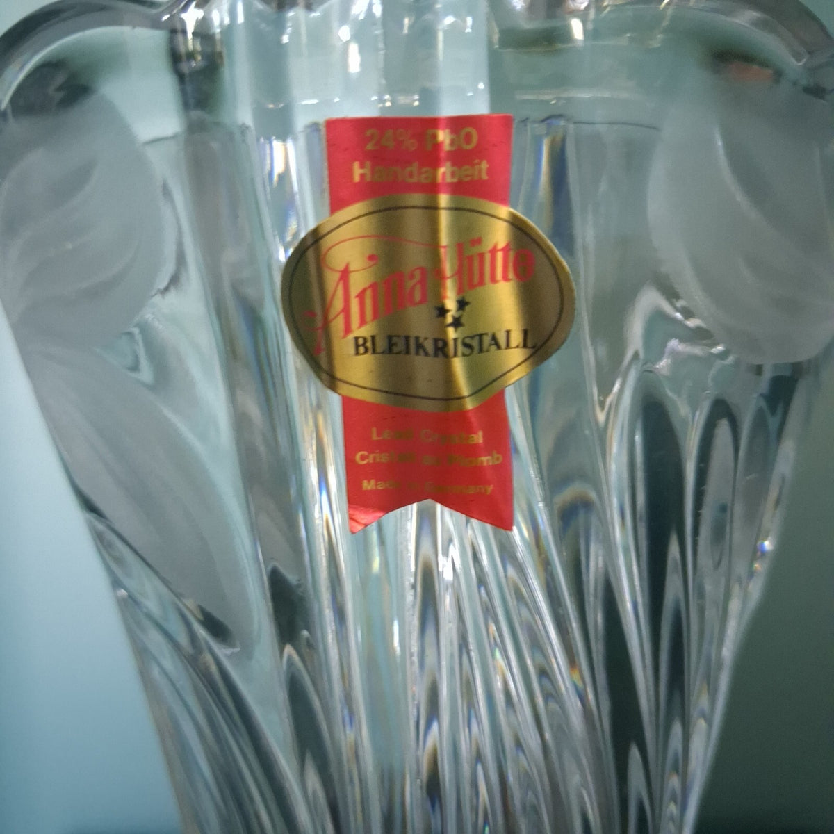 Vintage Anna Hütte Bleikristall Lead Crystal Vase