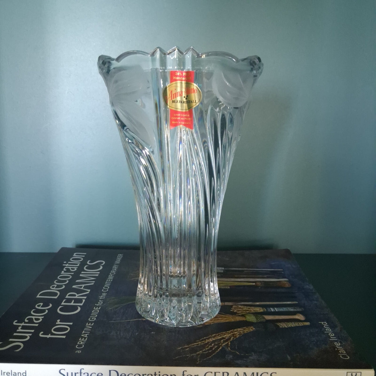 Vintage Anna Hütte Bleikristall Lead Crystal Vase