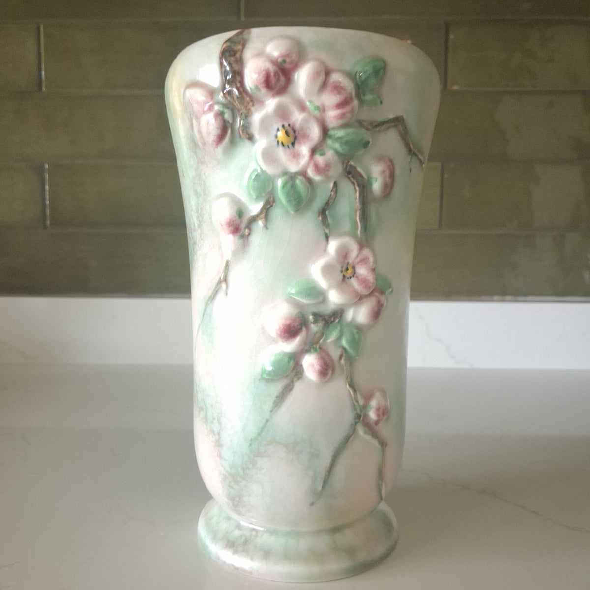 Vintage SylvaC Apple Blossom Vase 2870