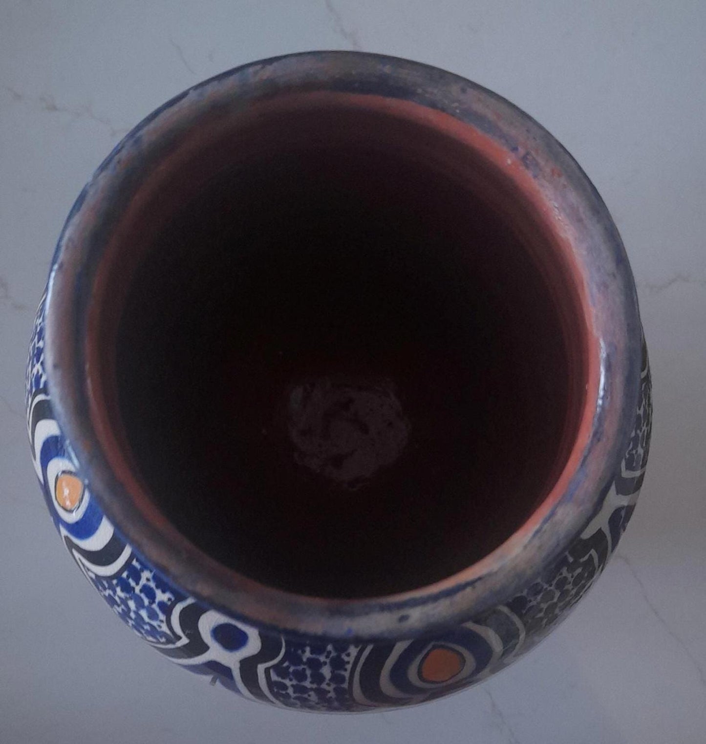 A large Moroccan Safi terracotta pottery vase