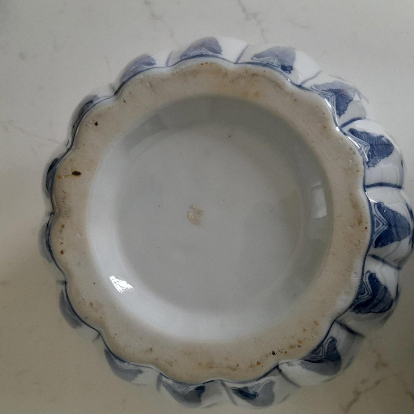 Vintage chinoserie style lidded Pumpkin