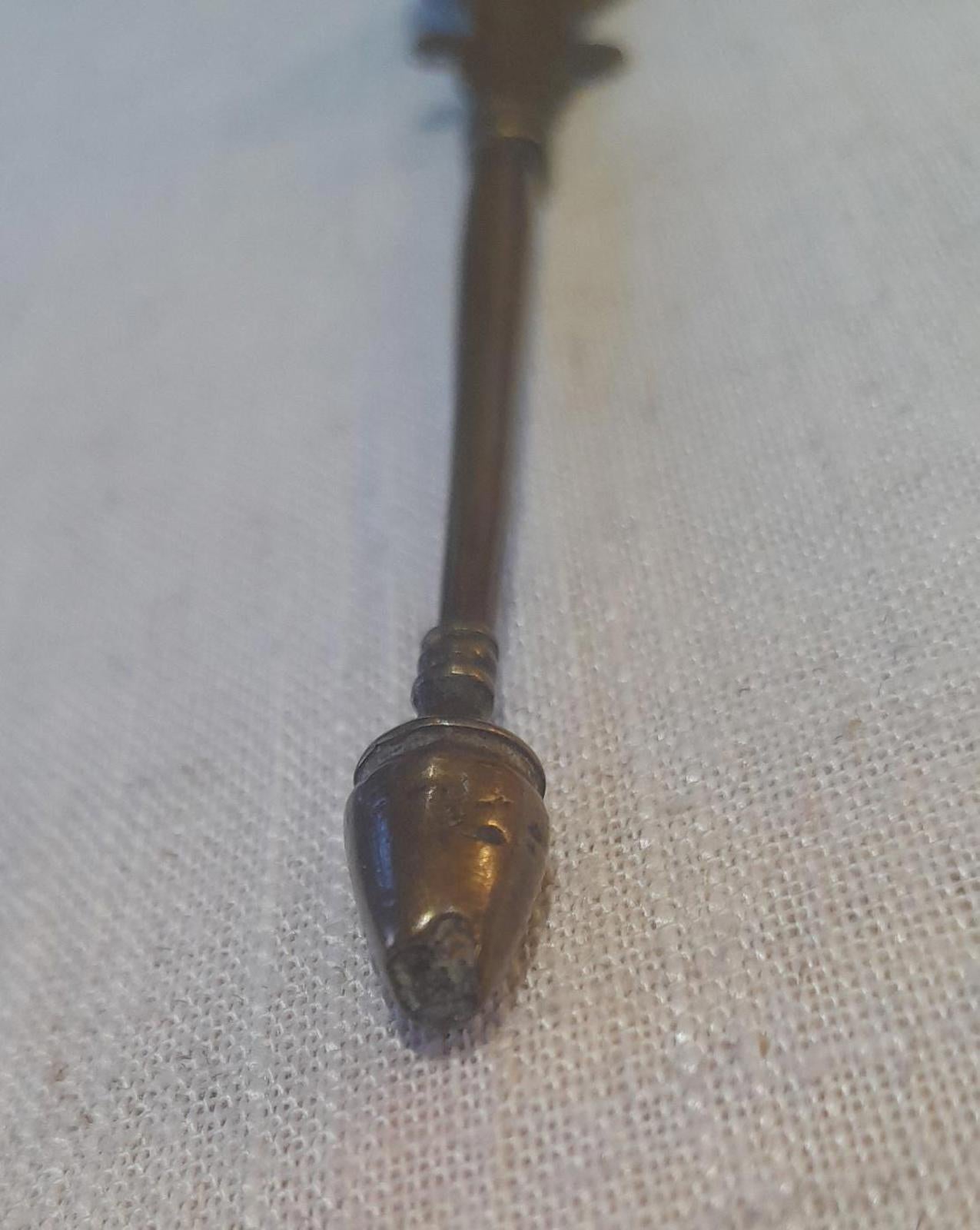 Vintage brass 'puja' or ' panchpatra' holy water spoon.