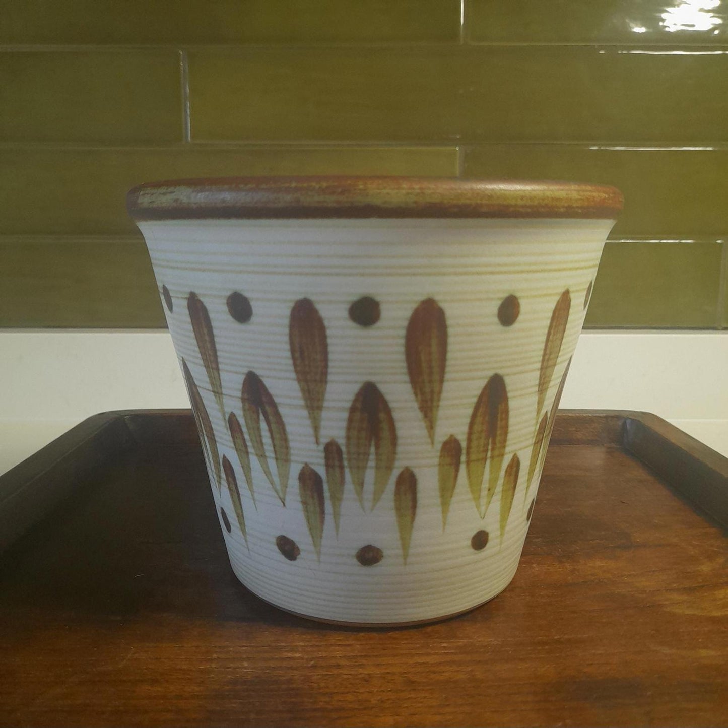 Denby stoneware retro planter