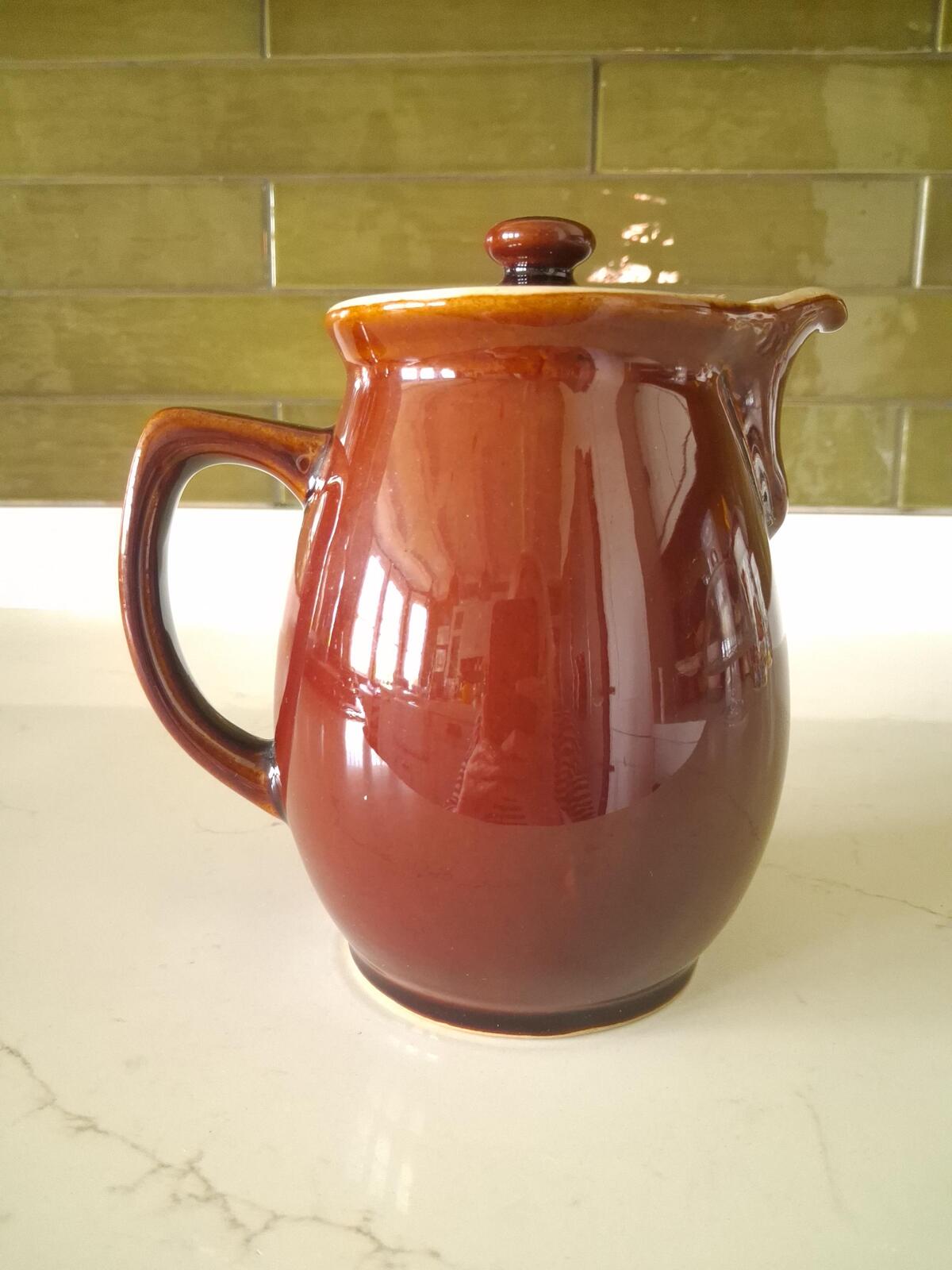 Denby brown glazed 1 1/2 pint tea/coffee pot